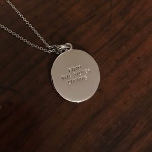 Kate Spade “Find The Silver Lining” Disc Necklace